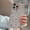 Ins Cherry Bow with 16 for Apple 17pro Max Phone Case for IPhone14 Epoxy 1315 for Huawei