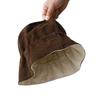 Double-sided Can Wear Large Eaves Hat Simple Design Bucket Hat British Retro Versatile Face Small Literary Hat