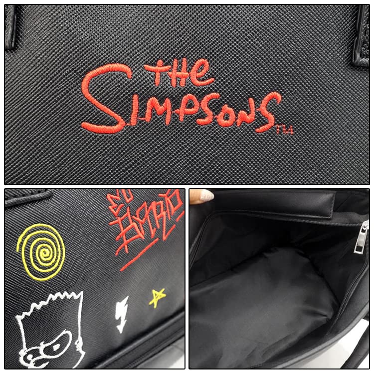 Marushin Simpsons Graffiti Black Tote Bag H22 X W32 X D15cm (Product Code 2485000000) Approx. (excluding Handles)