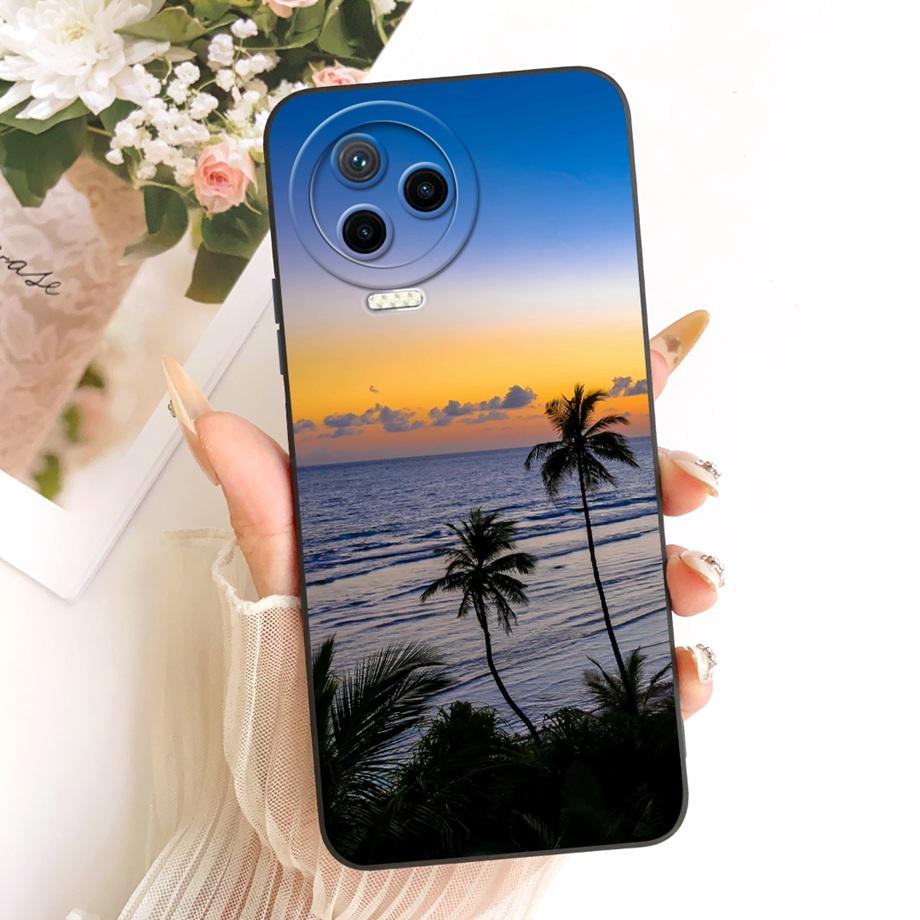 Fashion Painting Phone Case For Infinix Note 12 Pro 12 G96 12i Note12 2023 VIP Funda Soft Silicone Bow Pattern Cartoon Cat Cover