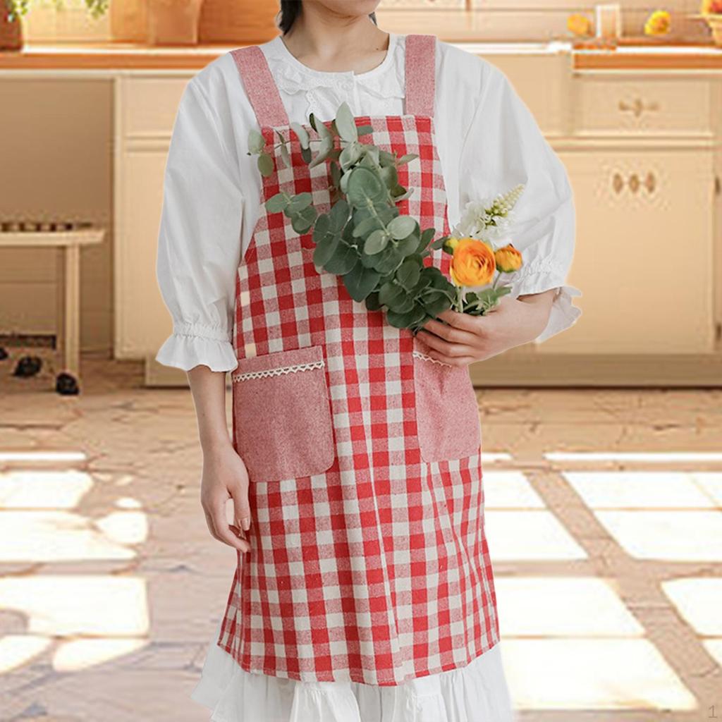 Chef Apron Bib Adjustable for Cooking Baking Hairdressing Catering