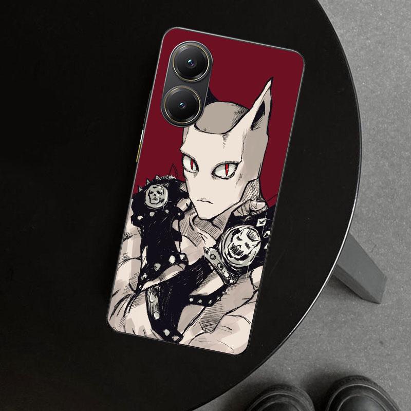 JoJo Kira Yoshikage Killer Queen Phone Case Cover for Xiaomi Poco X6 X5 X7 Pro F7 Ultra Redmi 15C 15 13C 13 12C 12 10C 10 10A 9C