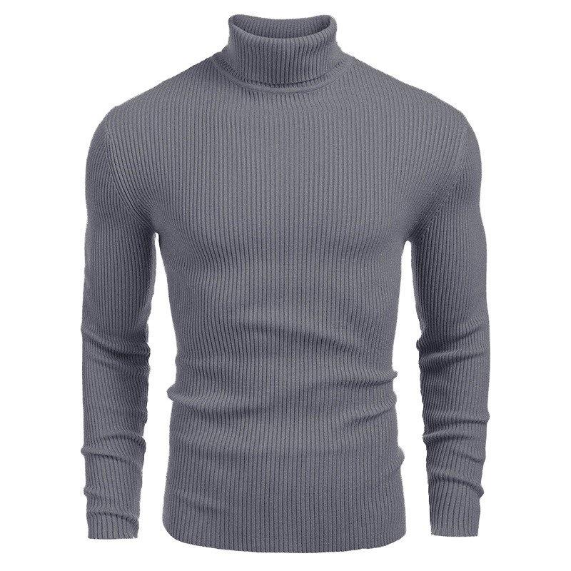 Autumn and Winter Sweater European and American Men's  Knitwear Men's Turtleneck Sweater Long-sleeved Pullover Sweater