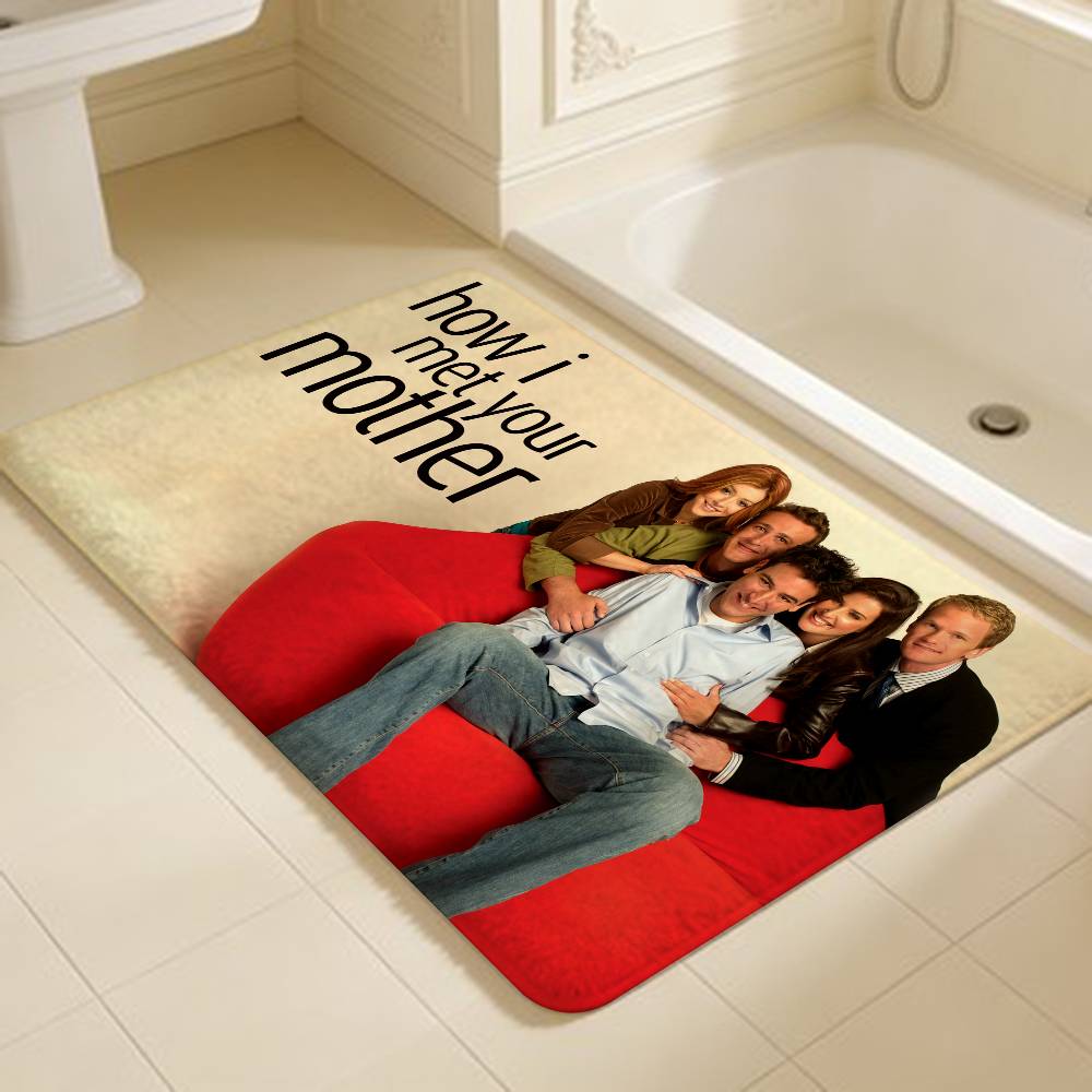 Tapis de salle de bain Classique TV How I Met Your Mother Antidérapant Absorbe l'eau Bande longue Coussin Tapis de chambre Bienvenue Paillasson
