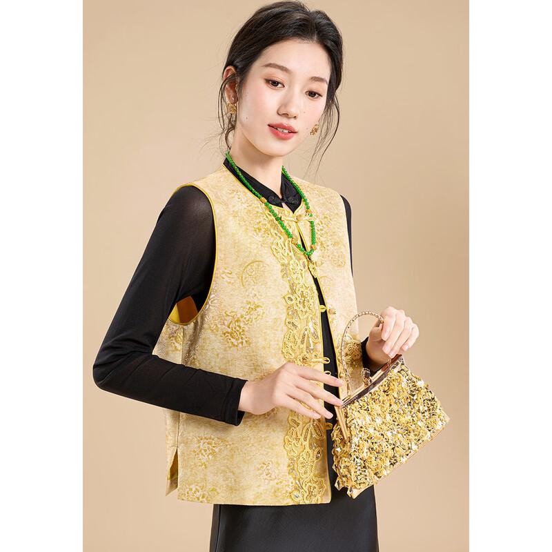 Women's New Chinese Style Embroidered Jacquard Vest