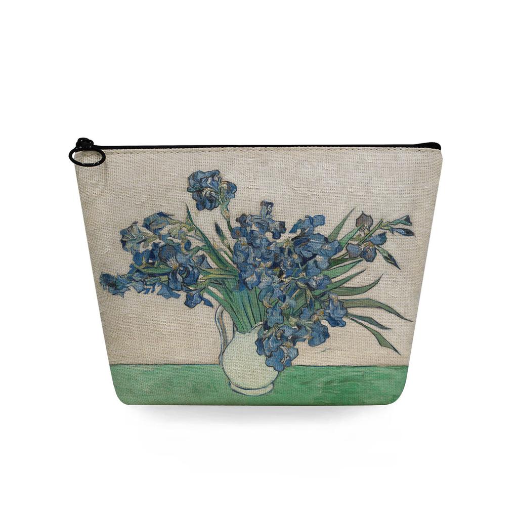 Women Oil Painting Print Cosmetic Bag Toiletries Organize Travel Storage Case 6861