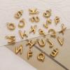 Yori 10pcs/lot Stainless Steel 26 Letters A-Z Mini Ring Letters Diy Handmade Jewelry Making Accessories Wholesale