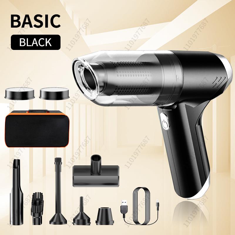 120000Pa Car Vacuum Cleaner Portable Handheld Strong Suction Wireless Cleaning Machine Auto Robot Car Accessories Home Appliance