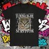 Summer Tummy Ache Survivor Cat Meme Funny Saying Cats Animals 100% Pure Cotton Printed T-shirt