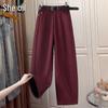 Women's Retro High-Waist Straight-Leg Casual Pants