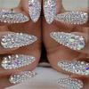 12 Grids Glitter Nails Ornaments Transparent Flat Rhinestone Mixed Shiny Jewelry Manicure Decor