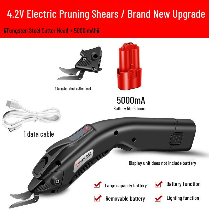 Wireless Handheld Electric Fabric Scissors, Cordless