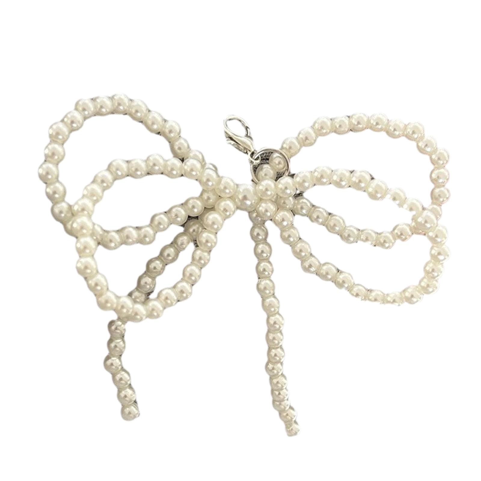 

Элегантный прозрачный чехол для телефона с подвеской в виде банта, модный и нежный брелок для ключей, украшение на сумку, портативный брелок