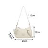 Women Underarm Bag with Butterfly Decoration Purse Fashion Female with Zipper Handbag for Party Outdoor Work Vacation Spring