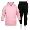 Felpa con cappuccio da uomo stile europeo e americano Set di abbigliamento sportivo due pezzi per la primavera/autunno