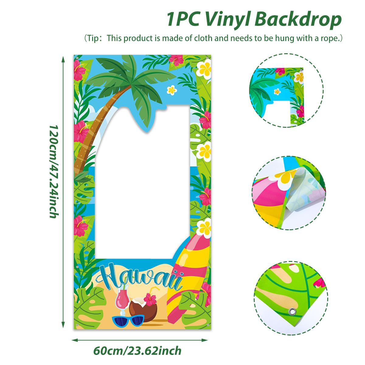 

Гавайские фотобутафории Рамки Фон Тропики Гавайи Декор для вечеринки по случаю дня рождения Дети Свадебные принадлежности Сувениры Детский праздник ALOHA