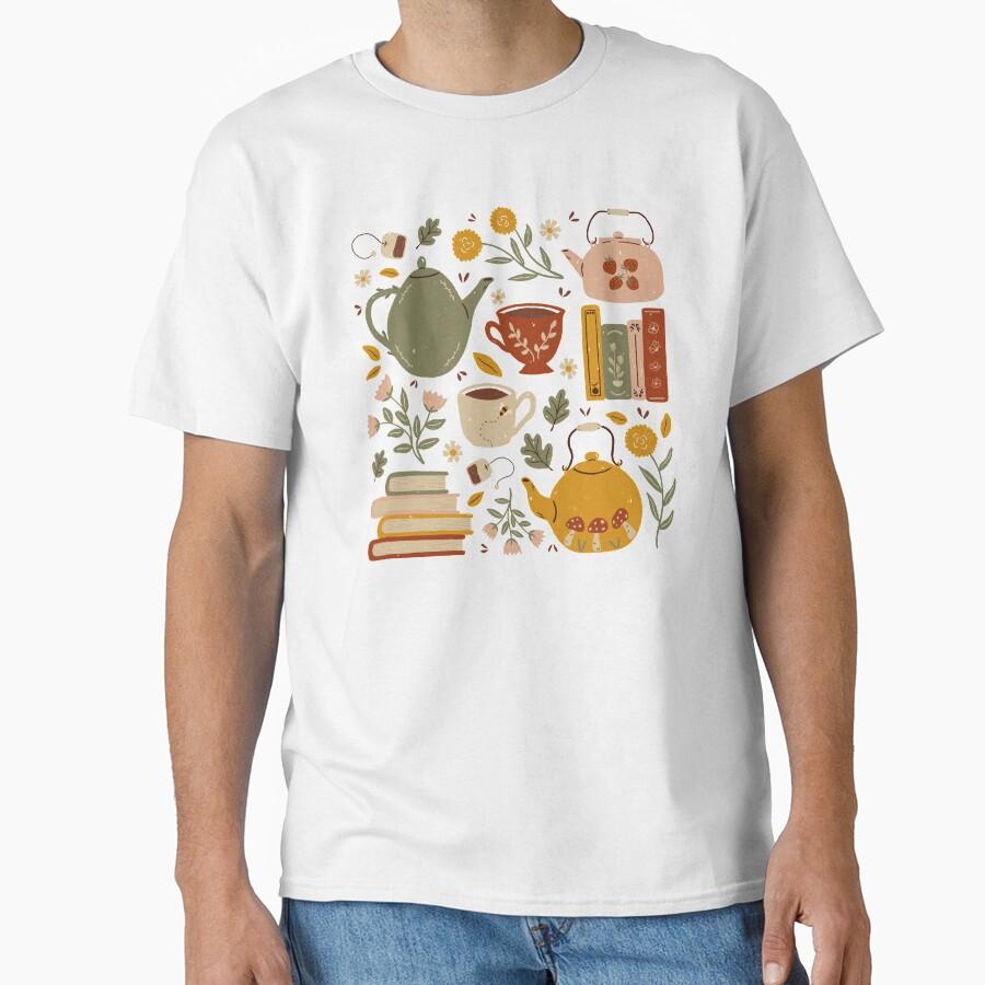 Flowery Books and Tea Classic T-Shirt