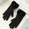 Thick Winter Gloves Velvet Women Mittens Gift Plush Gloves  Outdoor