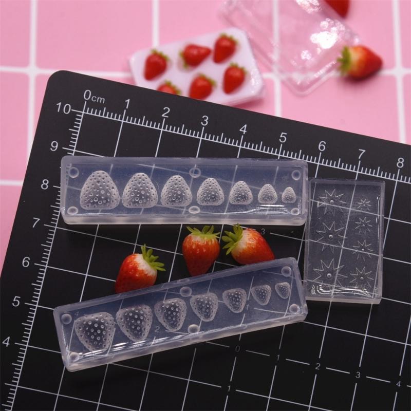 Flexible Silicone Mold With Easy Release For Strawberry Resin Crafts Handmade Projects Home Crafting Accessory