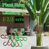1/2/3Sets Reusable Plant Stem Folding Frame Garden Tools No Stake Trellis Plant Stem Support Support Branches Stem Organizer