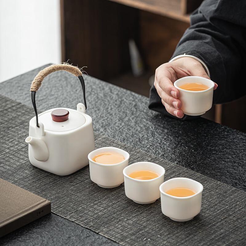 Chaxun Ceramic Beam Pot Tea Set Gift Box