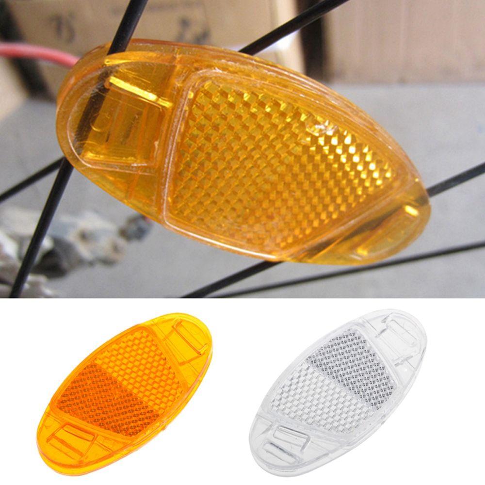 2pcs Plastic Flashing Cycling Lights Bicycle Reflect Accessories Wheel Rim Reflective Safety Warning Light Bike Spoke Reflector