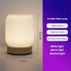 Timed Remote Night Light with Music Follow Up RGB Color Change Touch LED Light Soft Light Wood Grain Bedside Lamp