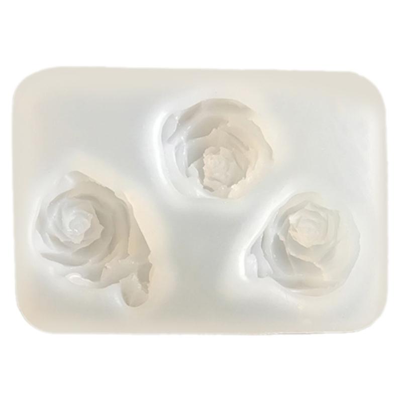 3D Rose Silicone Candle Molds for Epoxy Resin Candle Soap Fondant Chocolate Candy Baking Cement Clay Silicone Molds