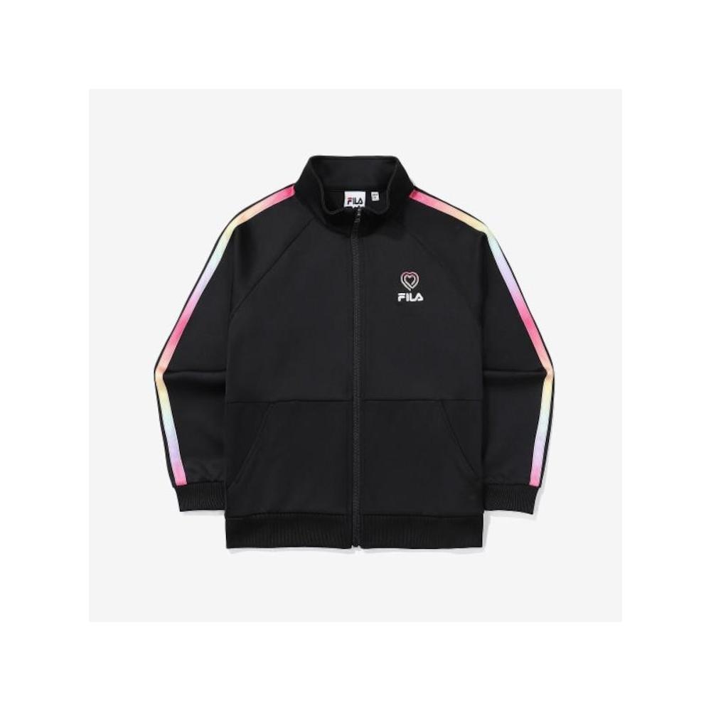 [Fila Kids] Fila Heritage Heart Zip Up Fk2ftf1110f Blk q0zFk2ftf1110fBlk BLACK/165
