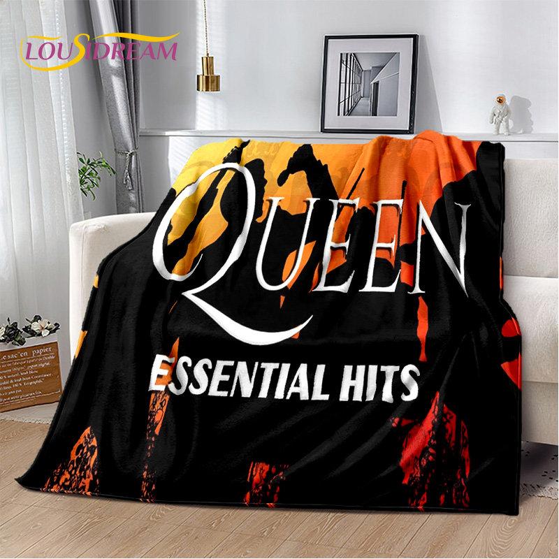Freddie Mercury Queen-Rock-Band Soft Plush Blanket,Flannel Blanket Throw Blanket for Living Room Bedroom Bed Sofa Picnic Cover