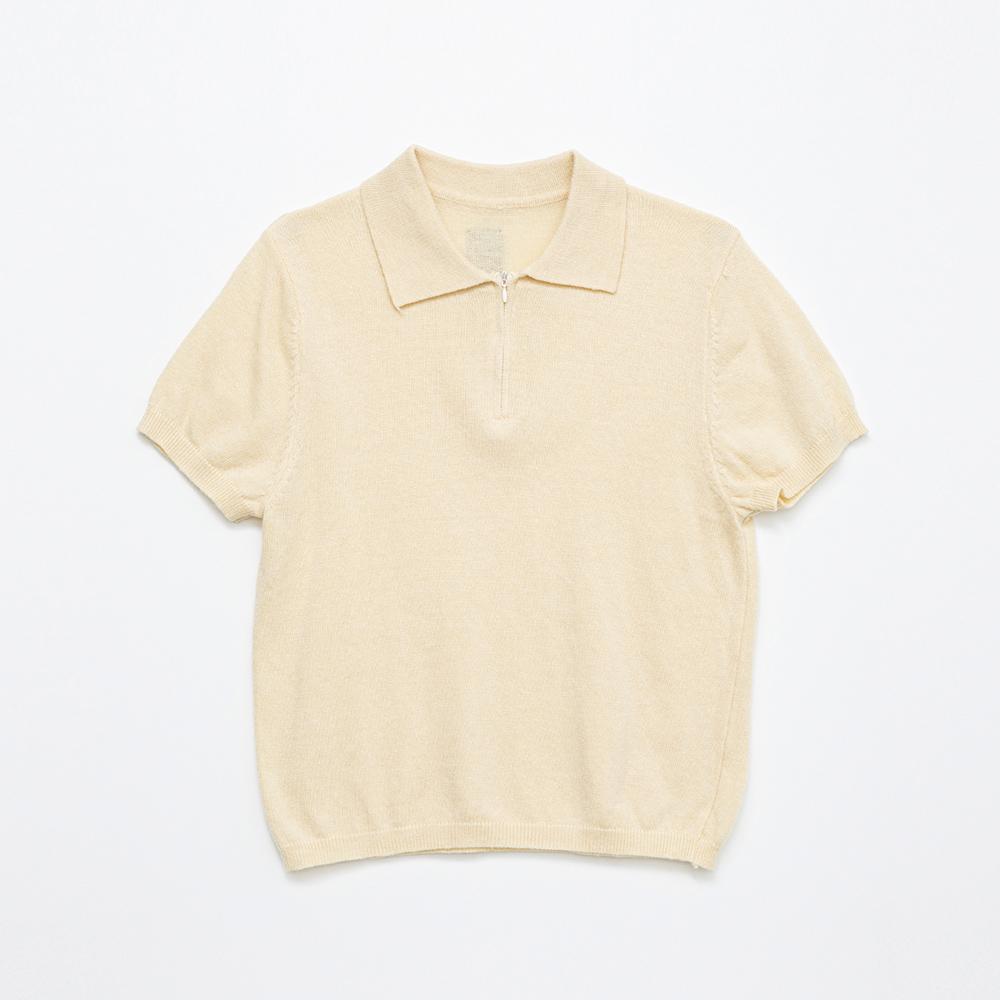Eiaenlei Ar_Solid Color Collar Knit Top_2Color