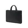 Daks Black Leather Logo Simple Document Bag Dbba2f333bk