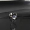 Elegant Copper Adjustable Ring Featuring Unique Sapphire Accent For Women Fashionable
