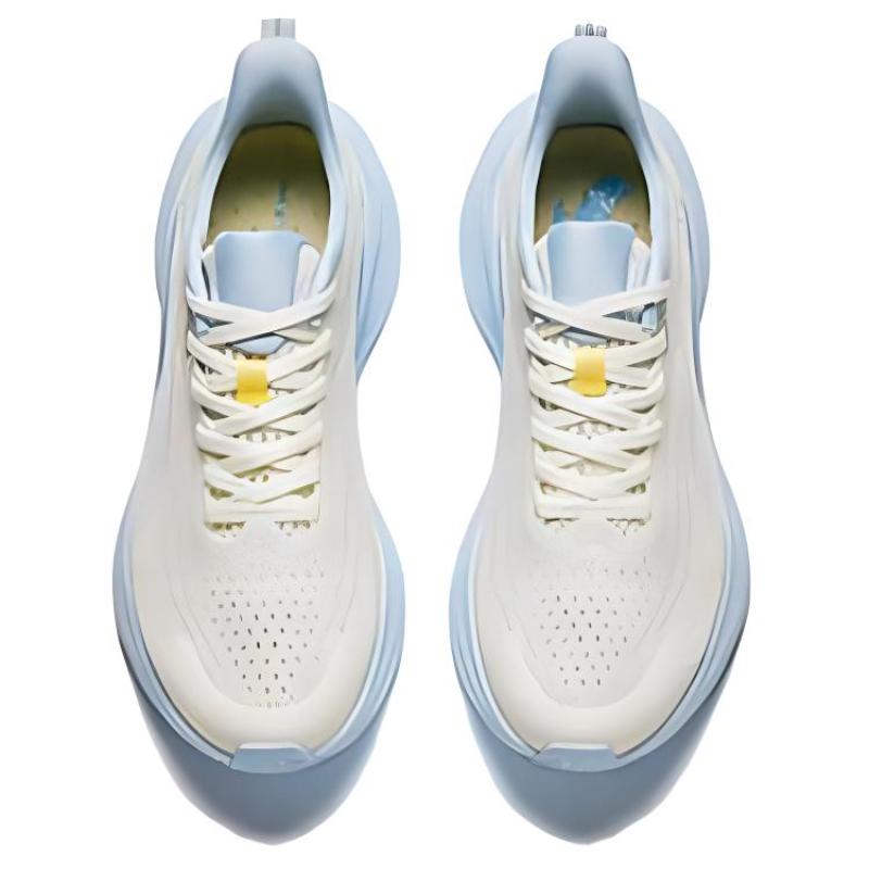 Anta Cushioning Breathable Lightweight Low Top Casual Running Shoes Women's White Blue Sneakers 922425506-3