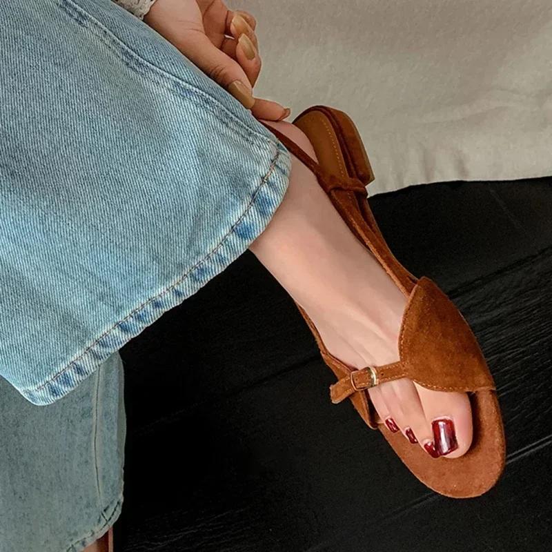 Fashion Bohemian Style Summer Women Sandals Fashion Open Toe Flats Sandal Shoes Ladies Outdoor Beach Vaction Footwear