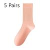 5 Pairs of Women's Summer Thin Cotton Deodorant Non Slip Heel Socks