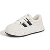 Little White Shoes Women's 2025 New Spring Versatile Student Casual Sports Shoes Flat Baseplate Shoes Soft Leather Bread Shoes