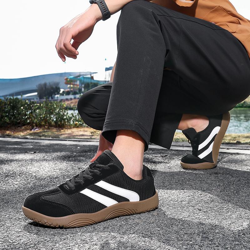 Men Barefoot Casual Flats Black Wide Head Driving Shoes White Sneakers Grey Walking Sport Shoes Large Size