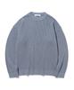 Nitied Soft Cotton Drop Shoulder Waffle Knit Stone Blue