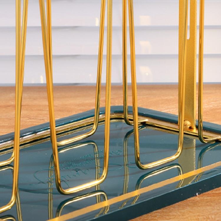 Innovative Glass Cup Drying Rack with Water Catching Feature Home Accessory for Clean and Dry Countertops Storage