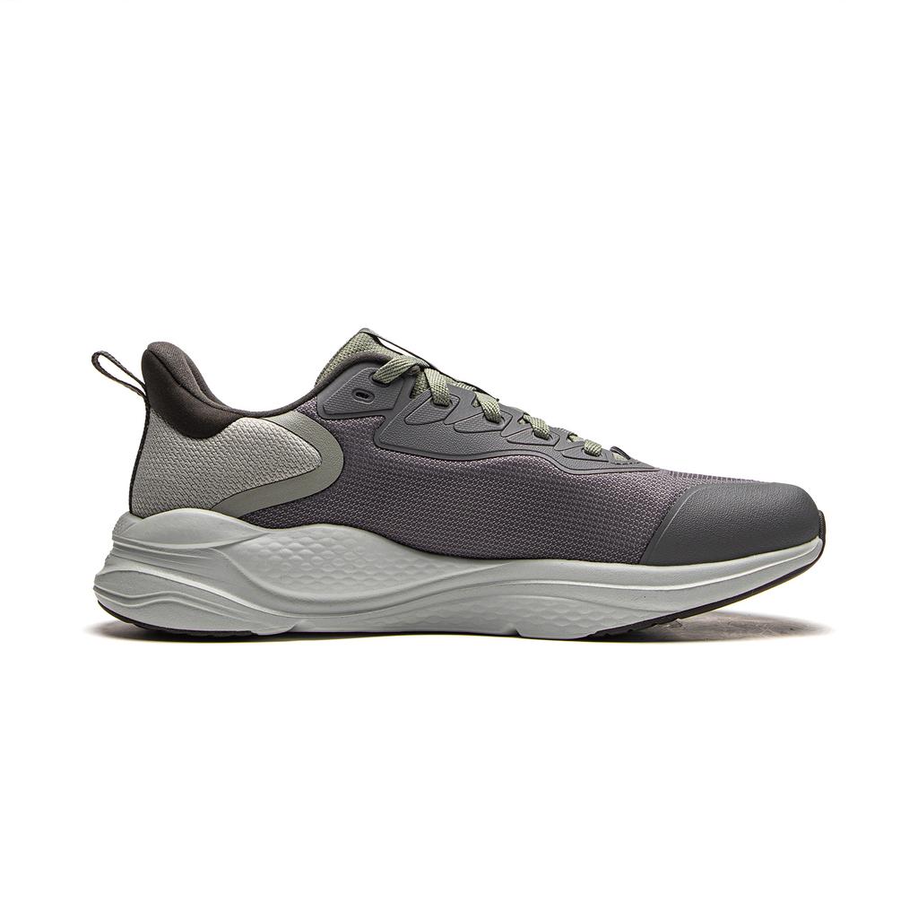 Li Ning Flow Cloud Trendy Fashion Versatile Fabric Non-Slip Breathable Low-Top Casual Running Shoes Men Sneaker Gray Brown AGLU089-1