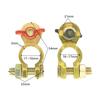 1 Pair Car Boat Truck Battery Terminal Clamp Pile Alloy Head Connector Clip Car Van Quick Release Battery Clip Brass Connector