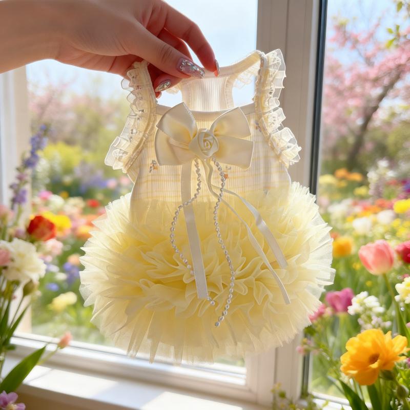 Small fresh pet clothes dog cat universal cute tutu skirt small and medium dog spring and summer Teddy Pomeranian