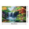 2D Scenic Lake Waterfall Tapestry Swan Nature Background Cloth for Home