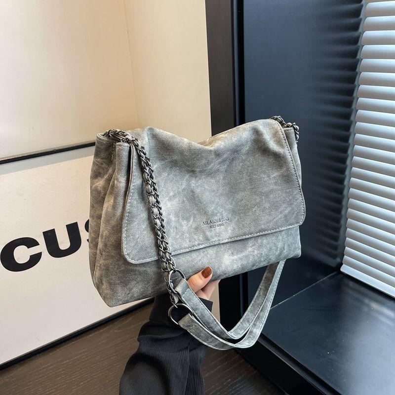 Bags Women's new women's tote bags Retro messenger bags Niche simple large bags Fashion commuter armpit bags