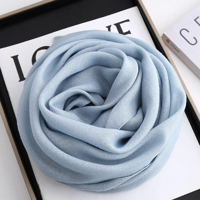 Solid color 91 cotton and linen scarf shawl summer fashion high-end atmosphere breathable headscarf sun protection hot sale women