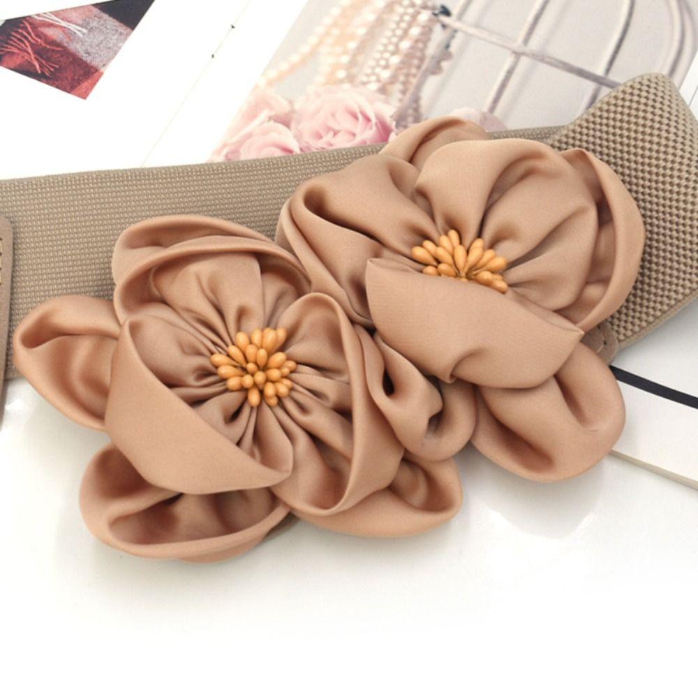 Casual Wide Elastic Belt Chic Ladies Dress Cummerbands Skirt Dress Coat Decor Accessories