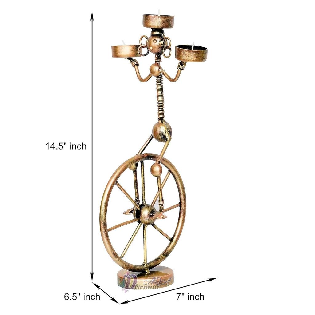 Antique Tealight Candle Holder/Candle Holders for Home Decoration/Table Decor/Home Decor Items-Gifts - Pack of 2