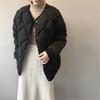 2024 Autumn & Winter Women's Hong Kong Style Short Down Jacket - Diamond Pattern, Lightweight & Loose Fit