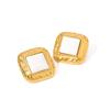 European and American Stud Earrings, High-end Exaggerated Niche Medieval Earrings, Titanium Steel 18K Gold Ear Jewelry